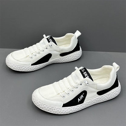 Men's flat shoes new breathable casual shoes summer trendy low-top sneakers slip-on mesh board shoes dropshipping