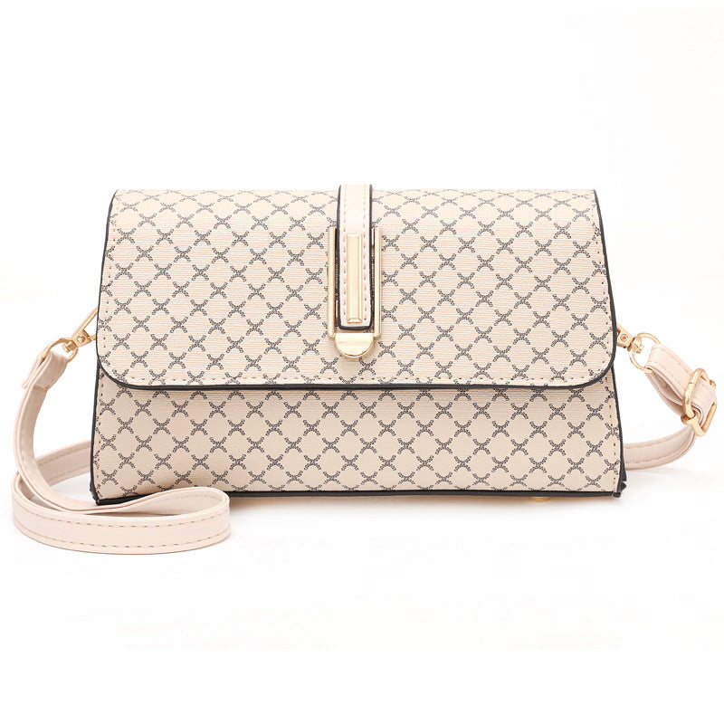 Textured bag 2026 new niche style fashionprintingwork clothing women's bag shoulder crossbody square bag one piece dropshipping