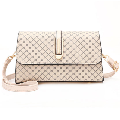 Textured bag 2026 new niche style fashionprintingwork clothing women's bag shoulder crossbody square bag one piece dropshipping