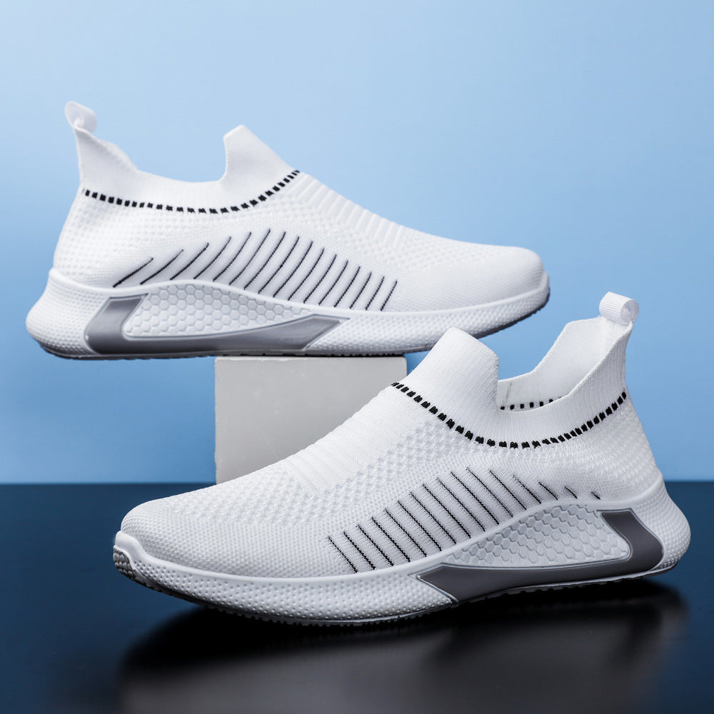 Men's shoes 2025 new korean style trendy casual shoes breathable slip-on loafers cross-border plus size athletic shoes