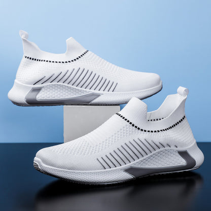 Men's shoes 2025 new korean style trendy casual shoes breathable slip-on loafers cross-border plus size athletic shoes