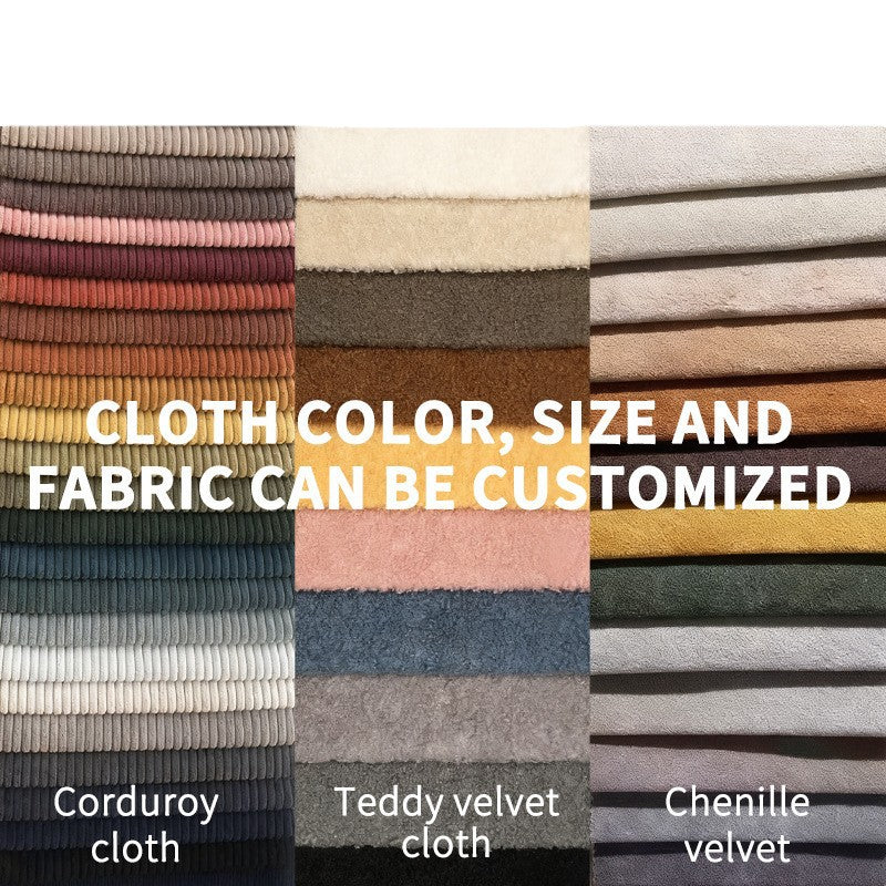 [cross-border] l-shaped compression sofa high rebound installation-free living room bedroom multi-functional modular sofa corduroy