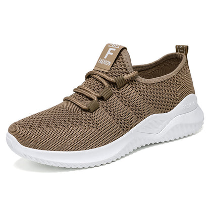 Women's shoes 2026 cross-border dropshipping women's shoes private domain casual shoes fly woven breathable flats soft bottom lightweight mesh shoes