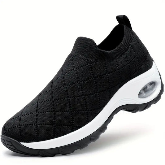 Cross-border export women's shoes plus size 2025 fly knitting socks one-legged casual shoes breathable casual air cushion sports shoes