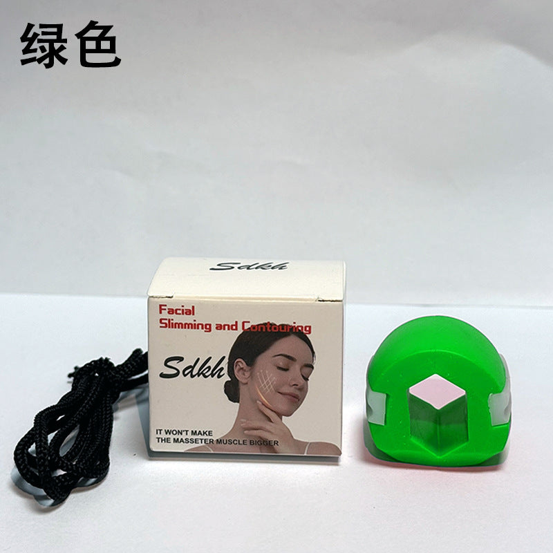 Facial masseter silicone exerciser face shaping masseter ball jaw trainer