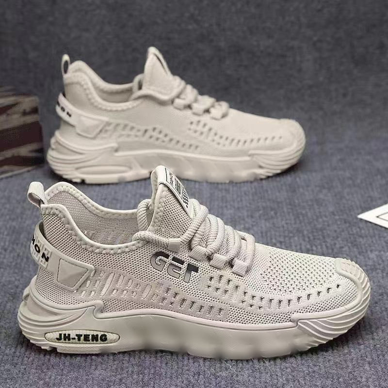 Slip-on men's shoes breathable casual shoes trendy minimalist men's sneakers non-slip soft sole work safety shoes wholesale