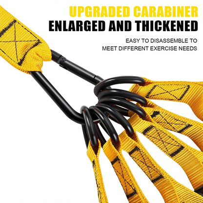 Cross-border best-selling 12-piece set of tension rope fitness equipment tensioner suittpe latex elastic rope elastic band