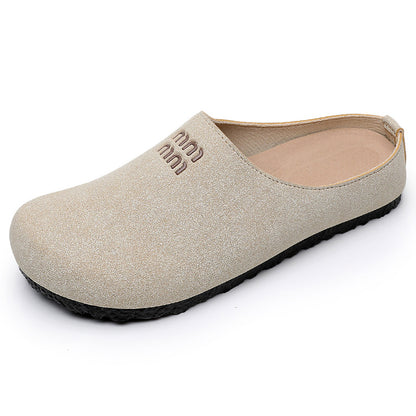 Women's shoesversatilesummernew arrival birkenstock shoescut out fishbone slippersoutwearclassy half slippers breathable sandals
