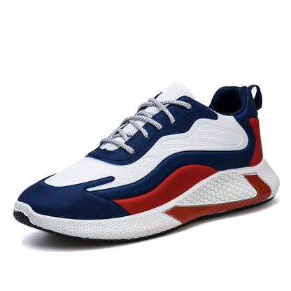 Customized men's export shoes 2024 new korean style casual shoes breathable trendy men's running shoes low-top color block athletic shoes