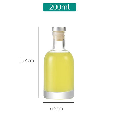 Wholesale vodka bottle yellow wine foreign wine bottle transparent self-brewing fruit wine bottle white wine bottle empty bottle frosted empty wine bottle