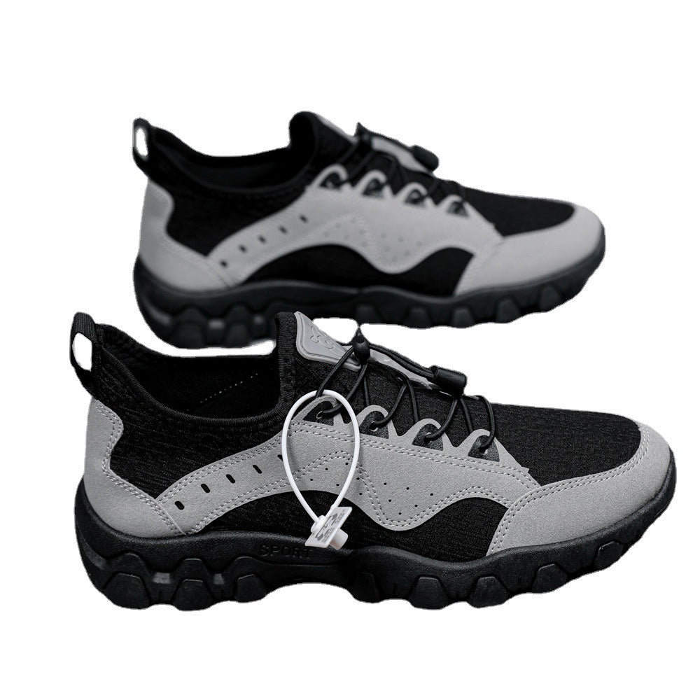 Customizable new hiking shoes, low-cut round toe athletic running shoes, cross-border export, plus size casual shoes - direct from the manufacturer