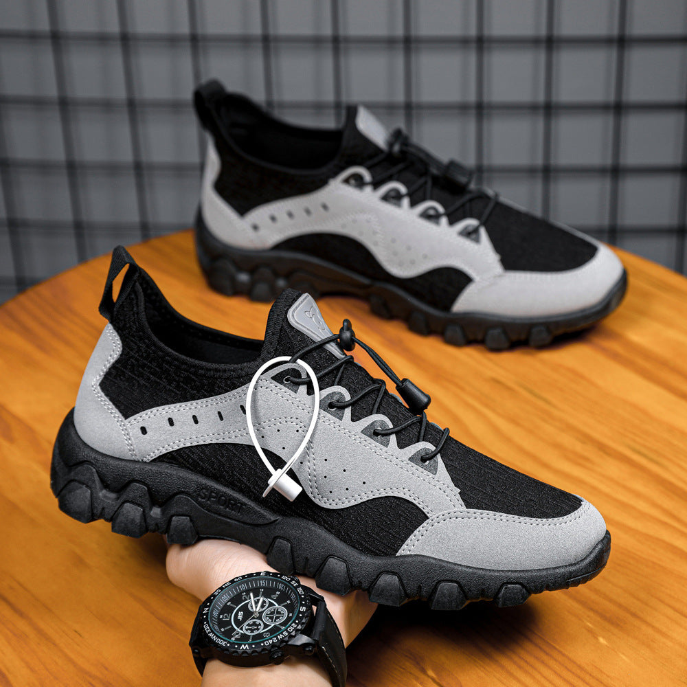 Customizable new hiking shoes, low-cut round toe athletic running shoes, cross-border export, plus size casual shoes - direct from the manufacturer