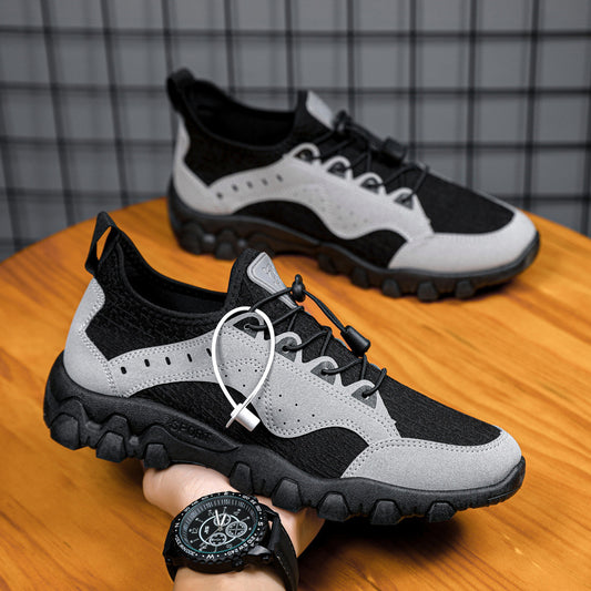 Customizable new hiking shoes, low-cut round toe athletic running shoes, cross-border export, plus size casual shoes - direct from the manufacturer