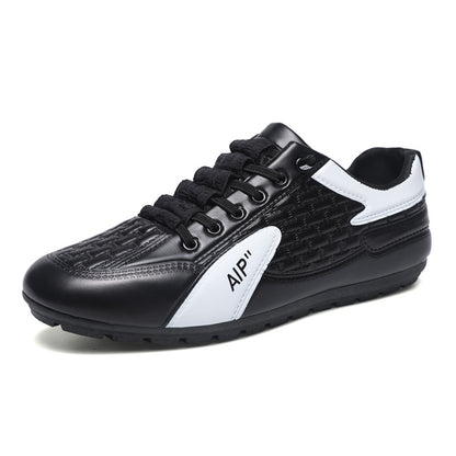 Men's flat casual shoes 2025 new soft sole sneakers lightweight breathable slip-on trendy shoes cross-border