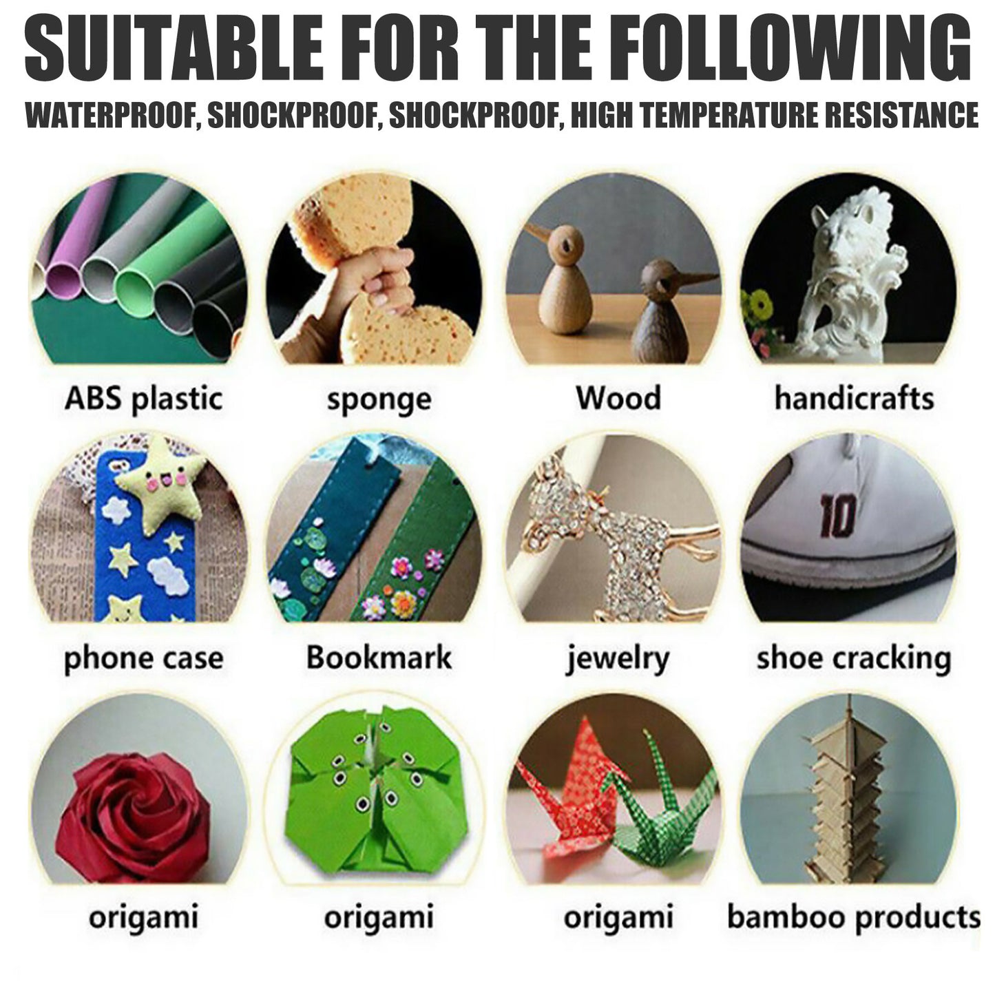 Jaysuing caster glue, transparent waterproof, oily raw glue, shoe repair instant adhesive, plastic metal solder