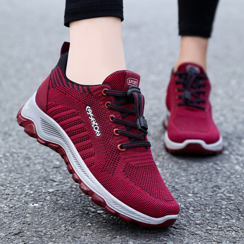 Women's walking shoes 2026 spring new style for couples running shoes ladieswear shoes casual elderly shoes sports style