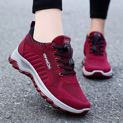 Women's walking shoes 2026 spring new style for couples running shoes ladieswear shoes casual elderly shoes sports style