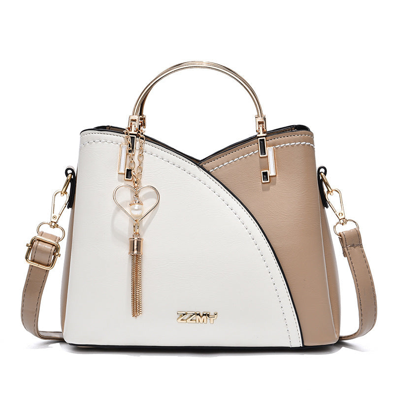 Women's handbags: 2024 new trendy tote bag, korean style color block, large capacity fashion shoulder & crossbody bag - dropshipping available