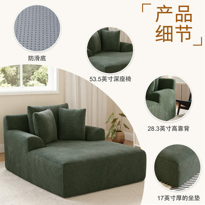 Cross-border lazy sofa compressed single reclining and sleeping leisure chair living room small apartment sofa bed