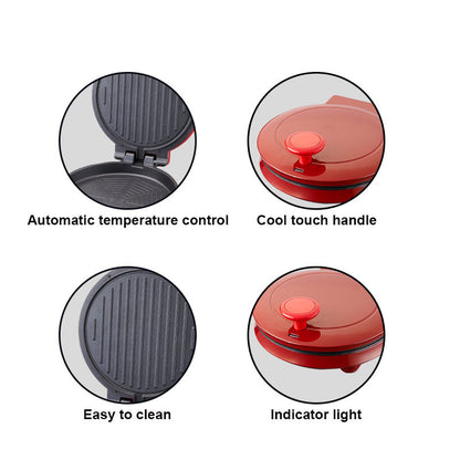 Cross-border european standard for home pizza machine, pancake machine, pancake machine, spring pancake machine, non-stick pan, electric pancake machine, pancake pan