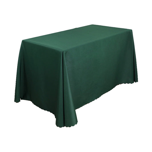 Tablecloth wedding event stall meeting engagement tablecloth red long table wholesale rectangular white polyester tablecloth