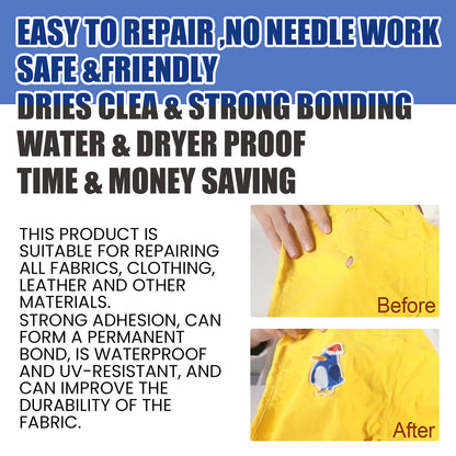 Jakehoe clothing transparent waterproof adhesive, temperature-resistant and water-resistant denim clothing fabric adhesive glue