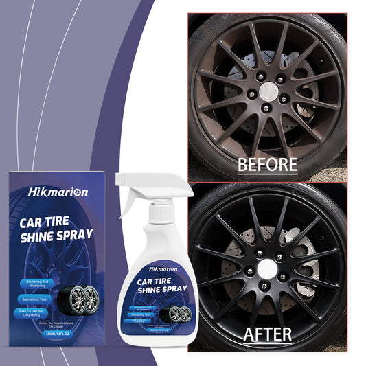 Hikmarion tire gloss spray, car tire gloss polish Durable for daily maintenance