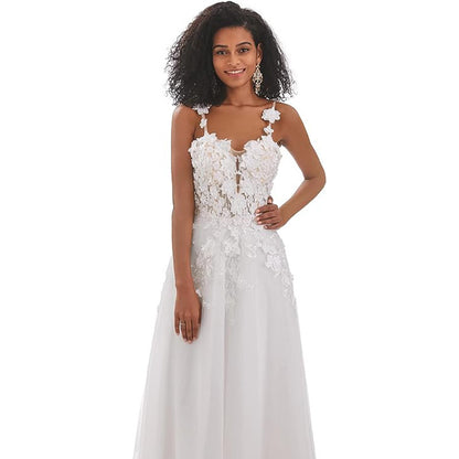 Theme wedding dress 2026 new bridal french light wedding dress super fairy see-through deep v neck sexy tail slimming look wedding dress