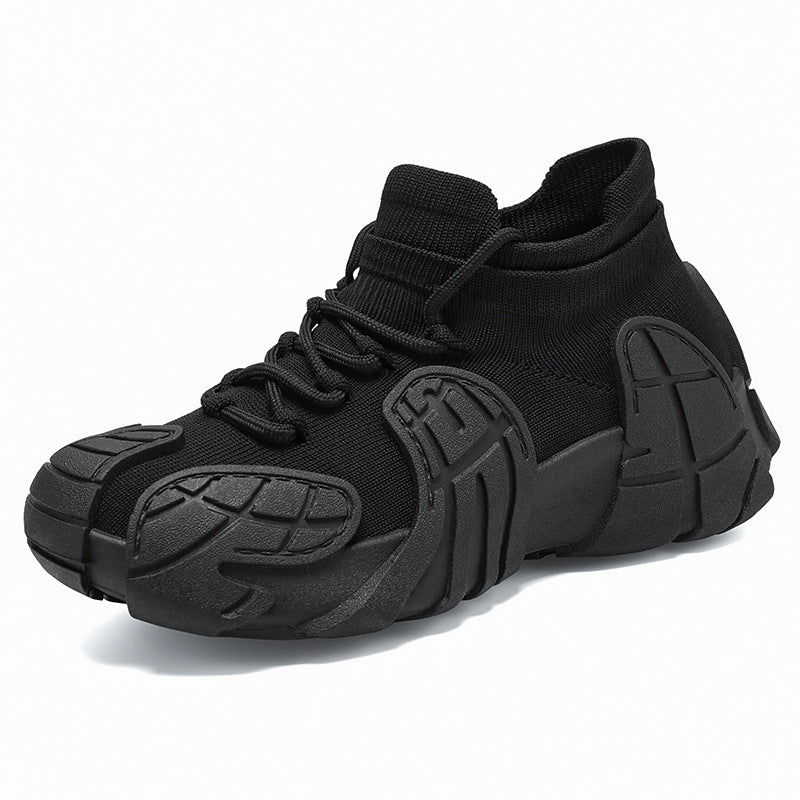 Women's versatile spring sneakers: octopus design, thick-soled, flyknit casual shoes - plus size available for export