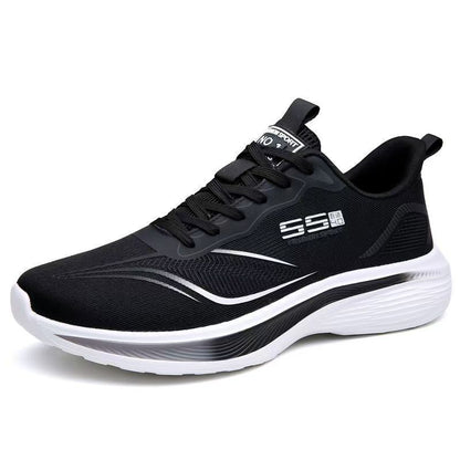 Men's new ice silk mesh breathable running shoes - cold bonding, ultra-lightweight, shock-absorbing eva soft sole sneakers