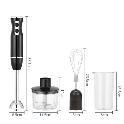 Cross-border four-in-one cooking stick, hand-held mixing stick, four-knife mixer, food supplement machine, electric egg beater