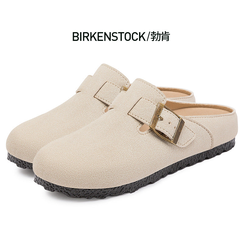 Women's summer new birkenstock shoes breathable slippers soft sole comfortable sandals fashionable versatile casual shoes trendy single shoes