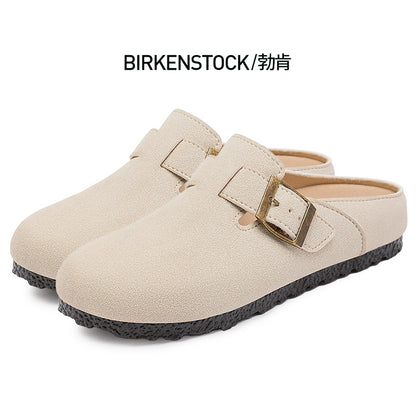 Women's summer new birkenstock shoes breathable slippers soft sole comfortable sandals fashionable versatile casual shoes trendy single shoes