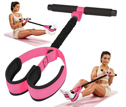 Cross-border pedal tensioner sit-up auxiliary fitness device foot pedal beautiful legs for home foot pedal tension rope high elasticity