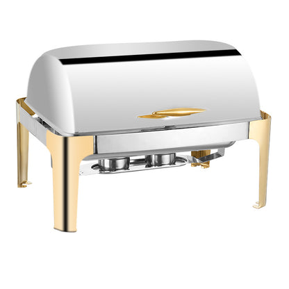 Stainless steel buffet stove commercial alcohol electric heating flip-top restaurant hotel cross-border popular chafing dish