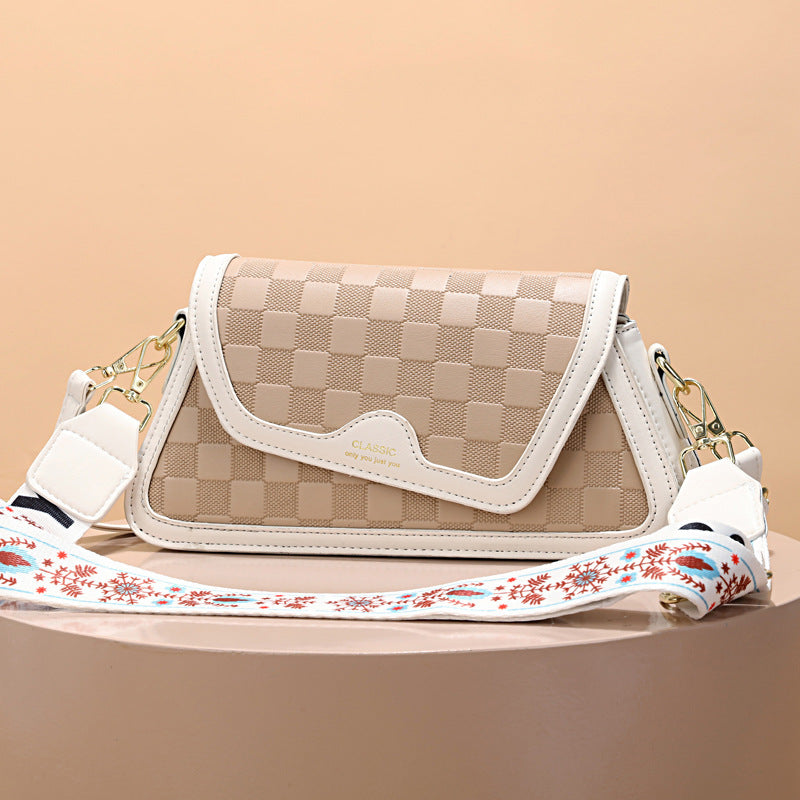 Women's bag 2024 summer new arrival: minimalist trendy fashion small square bag, shoulder bag, crossbody bag, color block cross-border handbag