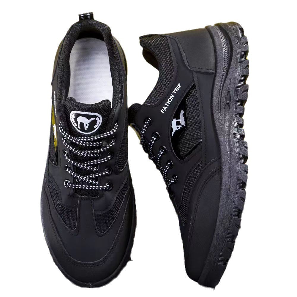 Men's outdoor hiking shoes - trendy dad sneakers, soft sole, anti-slip, wear-resistant trekking shoes - cross-border wholesale