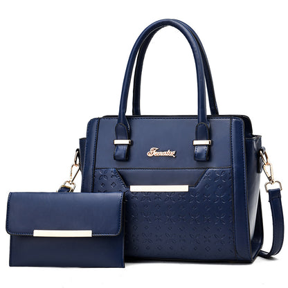 2024 winter women's bag new korean style large capacity mommy tote bag european and american elegant shoulder crossbody mother-daughter bag set