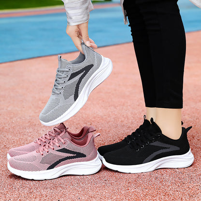 Jinshiyuan |   Women's soft-soled sneakers: comfortable, casual, stylish, and versatile. breathable mesh running shoes.