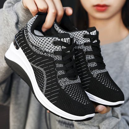 Women's spring new arrivals: wholesale foreign trade women's shoes - hidden heel shoes, trendy shoes, breathable thick-soled sneakers for women