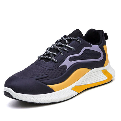 Customized men's export shoes 2024 new korean style casual shoes breathable trendy men's running shoes low-top color block athletic shoes
