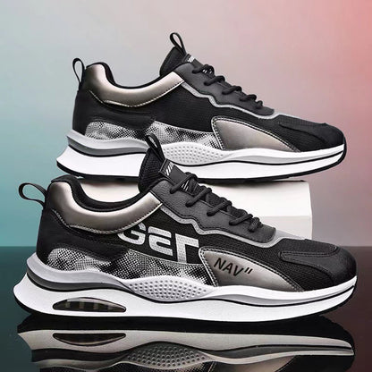 Cross-border men's shoes: new korean style fashionable men's shoes, breathable flyknit yeezy sneakers, soft sole athletic casual trendy shoes - wholesale