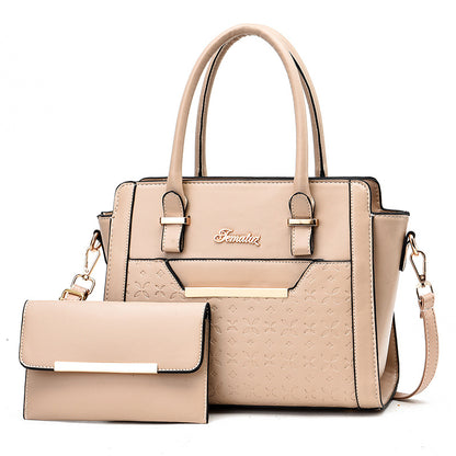 2024 winter women's bag new korean style large capacity mommy tote bag european and american elegant shoulder crossbody mother-daughter bag set
