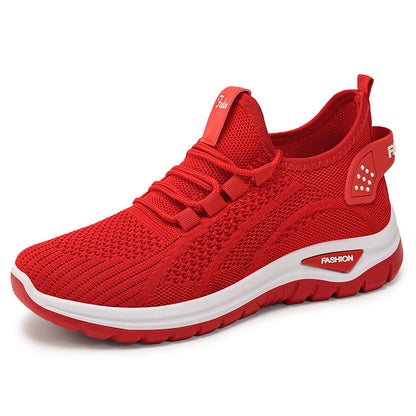 Women's shoes - plus size cross-border footwear - wholesale athletic shoes - flyknit breathable casual shoes - soft sole lightweight single shoes