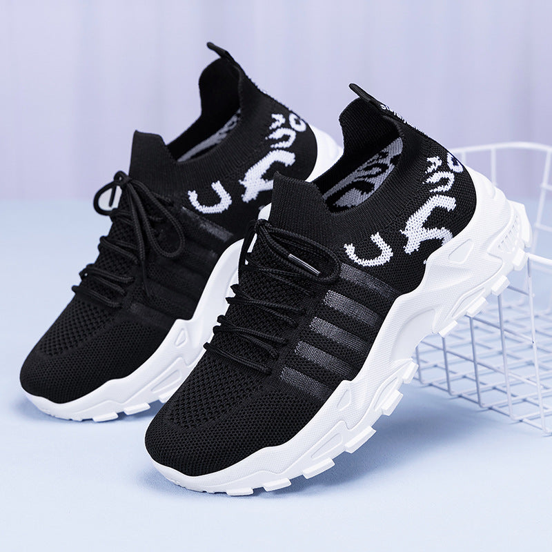 Women's shoes: versatile spring styles, plus sizes available. breathable mesh sneakers, retro chunky sole, korean style casual shoes for export