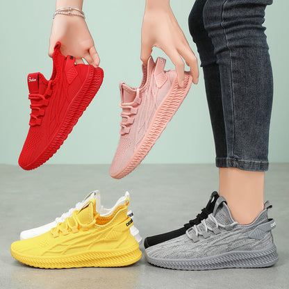 Women's casual shoes - cross-border dropshipping - spring new arrivals - versatile women's footwear - fashionable mesh shoes - breathable flyknit flats
