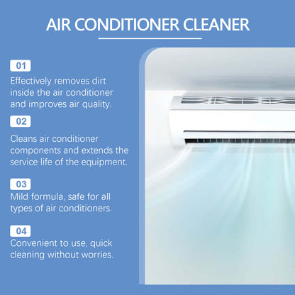 Jue-Fish air conditioner cleaner, household air conditioner on-hook, no dismantling, no washing, odor removal, descaling foam air conditioner cleaning