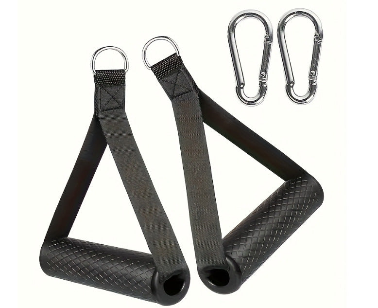 Resistance band handle - dual color grip, pull rope handle, back resistance band accessory, fitness equipment accessory