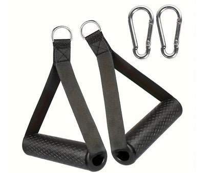 Resistance band handle - dual color grip, pull rope handle, back resistance band accessory, fitness equipment accessory