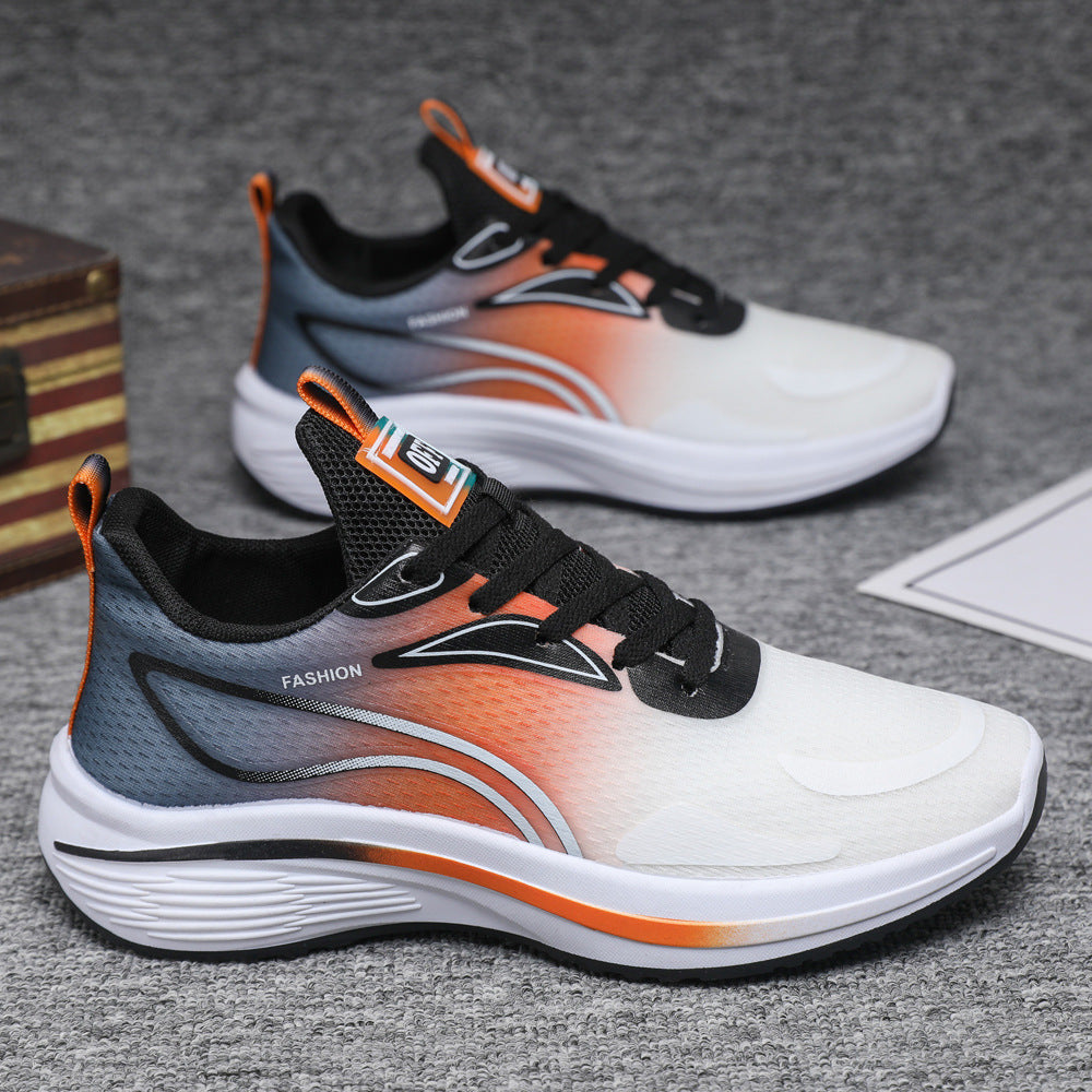 Men's shoes 2025 new korean style men's sneakers spring and autumn soft sole youth running shoes trendy men's shoes wholesale
